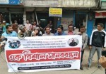 ঝিনাইদহে সাংবাদিকের উপর হামলার প্রতিবাদ 