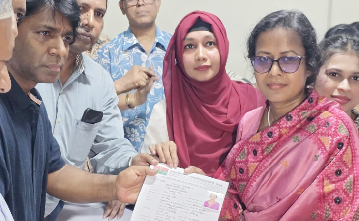 সংরক্ষিত মহিলা আসনে স্বতন্ত্র জোটের মনোনয়ন পেলেন জুঁই