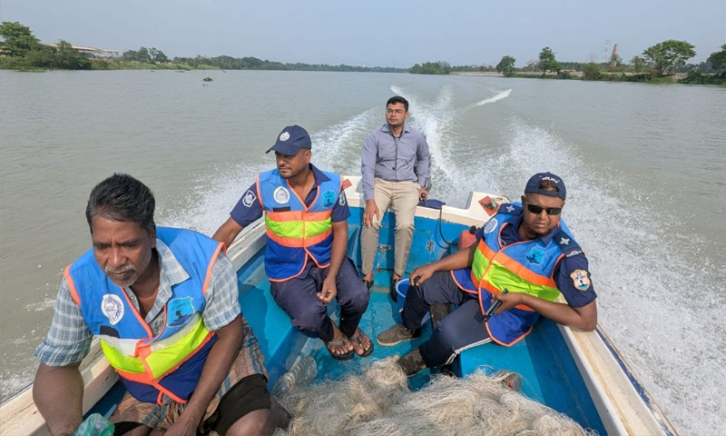 হালদায় অভিযান, ১০ হাজার মিটার ঘের ও ভাসা জাল জব্দ