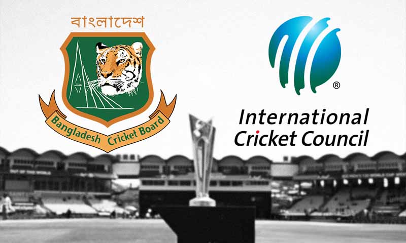 অবস্থান বদলাতে অনুরোধ আইসিসির, ভারতে না খেলার ব্যাপারে অনড় বিসিবি