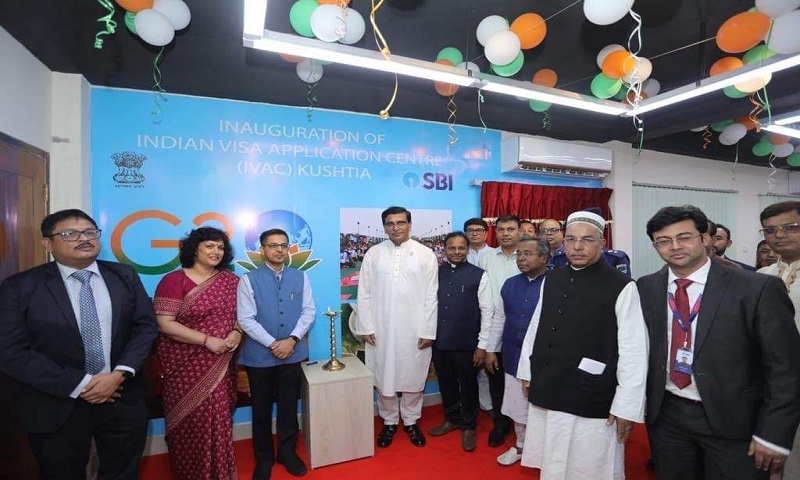 কুষ্টিয়ায় ১৬তম ভারতীয় ভিসা আবেদন কেন্দ্রের উদ্বোধন