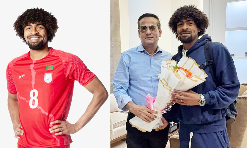 হংকংয়ের বিপক্ষে খেলতে ঢাকায় হামজা চৌধুরী