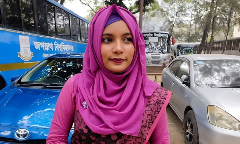 জবি ছাত্রদলের যুগ্ম আহ্বায়ক হলেন সেই খাদিজাতুল কুবরা