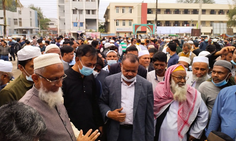 আওয়ামী লীগ নেতা অধ্যাপক হানিফের দাফন সম্পন্ন 