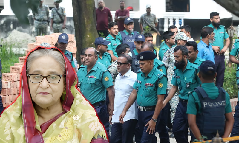 হাসিনা ও সেনা কর্মকর্তাদের বিরুদ্ধে অভিযোগ গঠনের আদেশ পেছাল